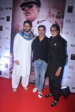 Amitabh Bachchan, Akshay Kumar, Abhishek Bachchan at Rustom screening in Sunny Super Sound on 11th Aug 2016